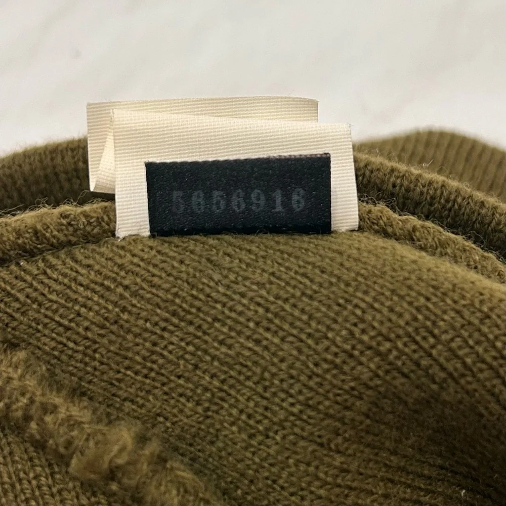 Vintage 90s Y2K Oakley Beanie Software Center Logo Streetwear Skate Skull Green - Picture 4 of 8